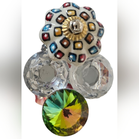 4 Handmade Colorful Beaded Plant Stakes. New! - Picture 13 of 14